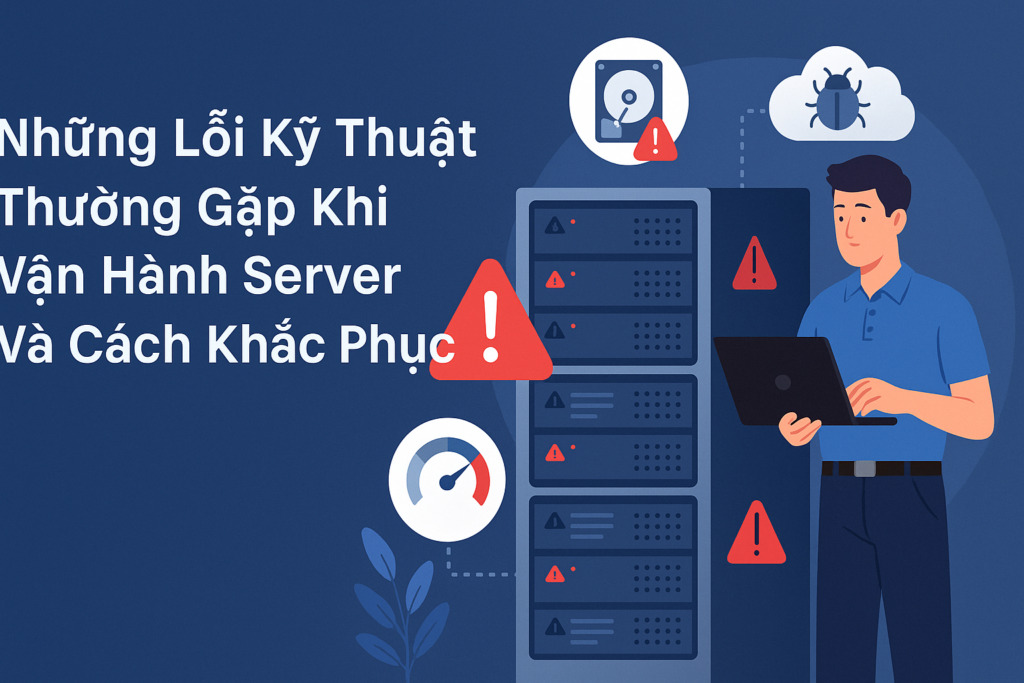 Những lỗi kỹ thuật thường gặp khi vận hành server và cách khắc phục