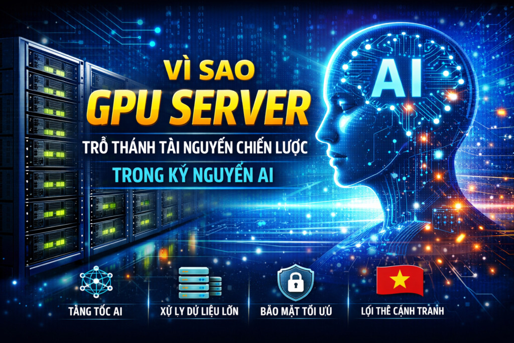 Vì sao GPU Server trở thành tài nguyên chiến lược trong kỷ nguyên AI