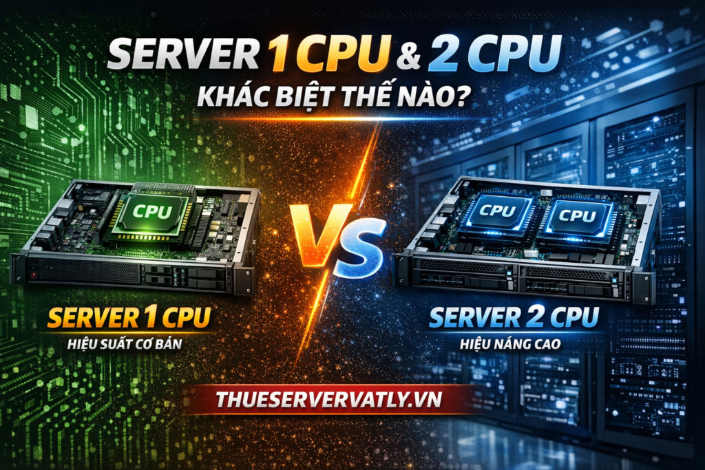 Server 1 CPU và 2 CPU khác biệt thế nào