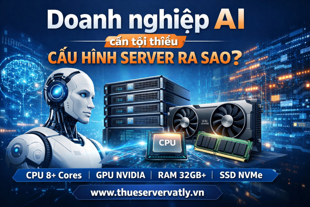 Doanh nghiệp AI cần tối thiểu cấu hình server ra sao