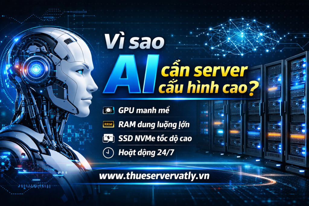 Vì sao AI cần server cấu hình cao?