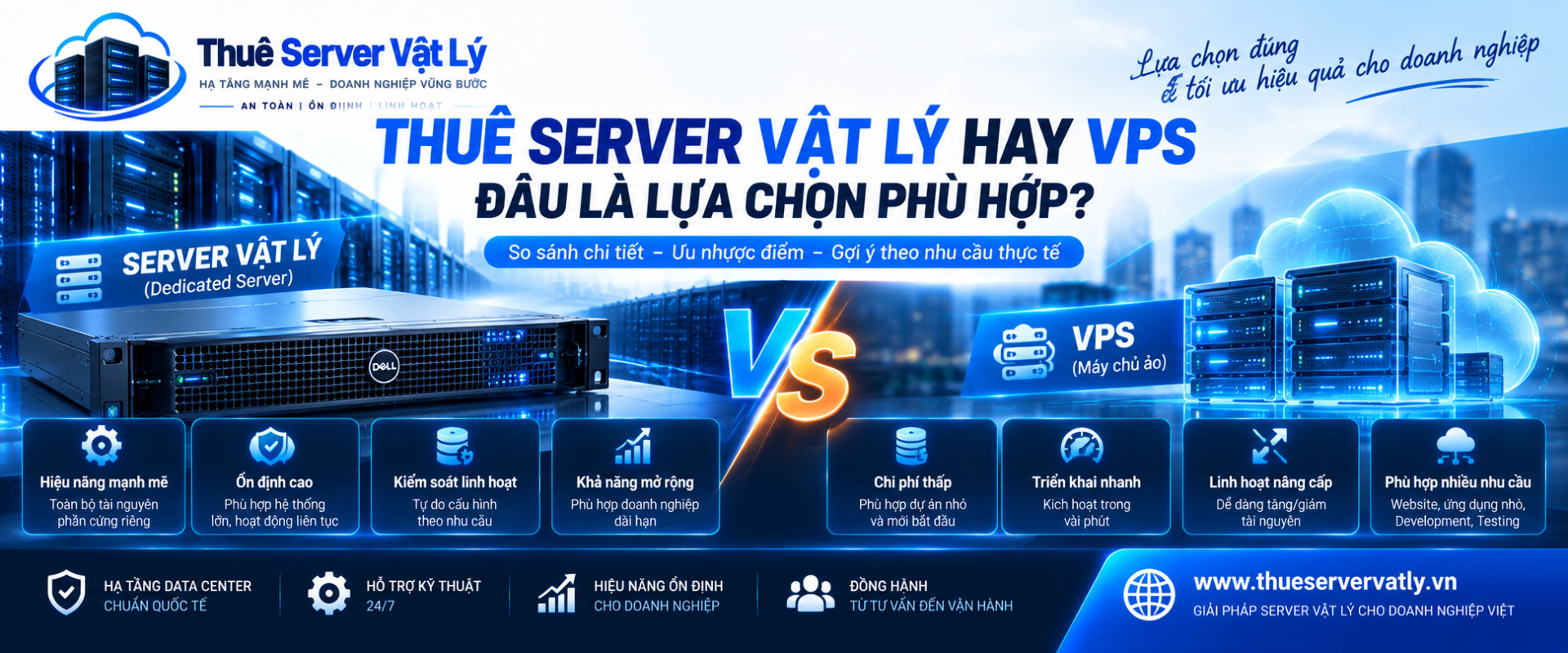 Thuê Server vật lý hay VPS – Đâu là lựa chọn phù hợp?
